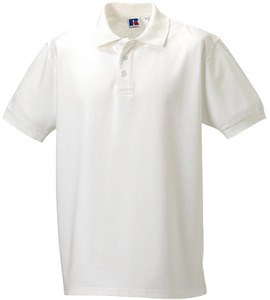 Russell RU577M - Men's Ultimate Cotton Polo White