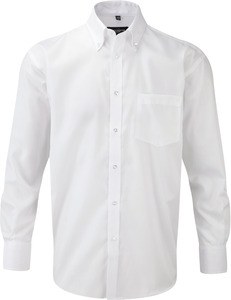 Russell Collection RU956M - Men's Long Sleeve Ultimate Non-Iron Shirt White