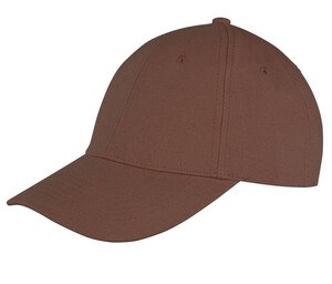 Result RC081 - Visor Cap 6 Panels 100% Cotton Chocolate Brown