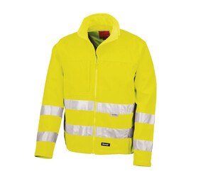 Result RS117 - Safe-Guard Hi-Vis Soft Shell Jacket Fluorescent Yellow