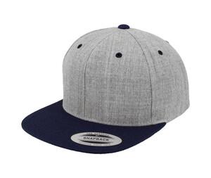 Flexfit 6089MT - Bicolor Snapback Cap Heather/ Navy