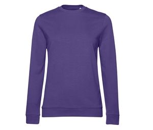 B&C BCW02W - Round neck sweatshirt Radiant Purple