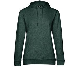 B&C BCW04W - Hooded sweatshirt # woman Heather Dark Green