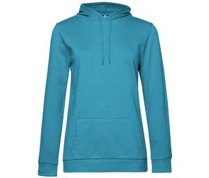 B&C BCW04W - Hooded sweatshirt # woman Hawaiian Blue