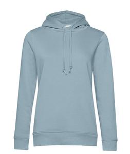 B&C BCW34B - Women's organic hoodie Blue Fog