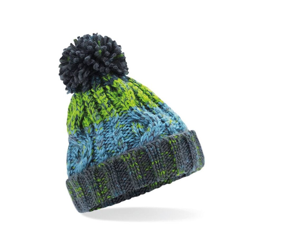 Beechfield BF486B - Children's corkscrew beanie with pompom