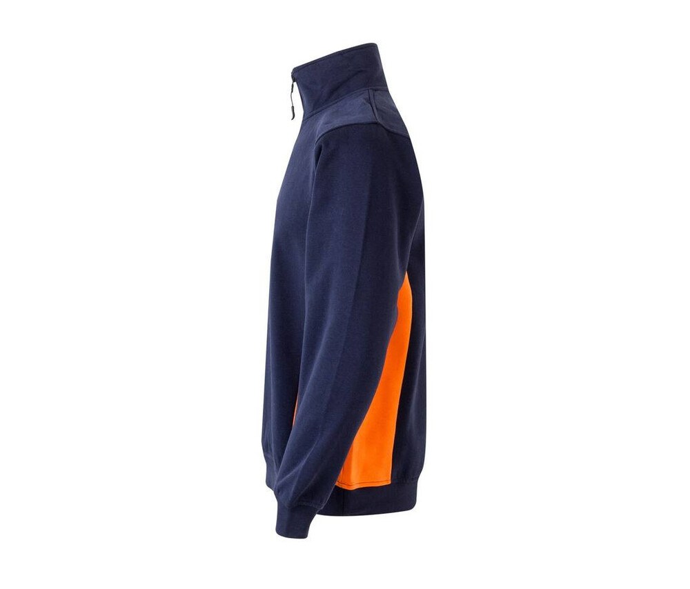 VELILLA V5704 - Two-tone zipped collar sweatshirt