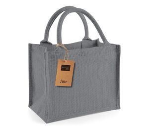 Westford mill WM412 - Jute Mini Gift Bag Graphite Grey/Graphite Grey