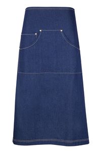 Ramo AP702L - Long Waist Cotton/Denim Apron Navy