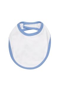 Ramo B101AP - Baby Contrast  Bib White/Sky Blue