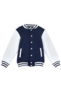 Ramo F160BB - Babies Varsity Jacket Navy/White