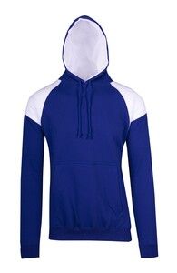 Ramo F303HP - Mens Shoulder Contrast Panel Hoodie Royal/White