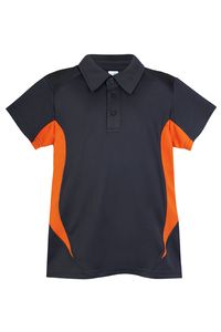 Ramo P346KS - Kids Accelerator Polo Charcoal/Orange