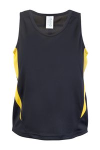 Ramo T308SG - Kids Accelerator Cool-Dry Singlet Black/Gold