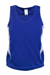 Ramo T308SG - Kids Accelerator Cool-Dry Singlet Royal/White