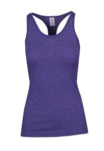 Ramo T409LD - Ladies Greatness Athletic T-back Singlet Grape Heather