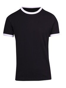 Ramo T525RN - Ringer Tee Black/White