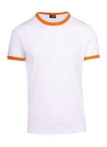 Ramo T525RN - Ringer Tee White/Orange