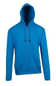 Ramo TZ612H - Mens Zip Hoodies with Pocket Azure