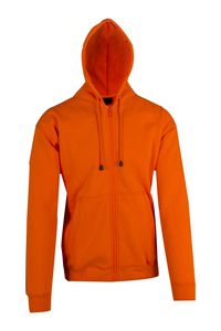 Ramo TZ612H - Mens Zip Hoodies with Pocket Orange