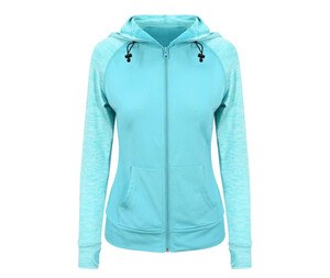 Just Cool JC058 - Women's contrast sweatshirt Ocean/Ocean Blue Melange