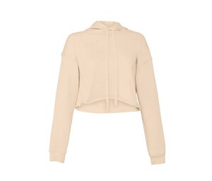 Bella + Canvas BE7502 - Women's Cropped Hoodie Heather Dust