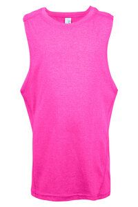 Ramo T313KS - Boys Heather SLEEVELESS Tee - Greatness Range Hot Pink Heather