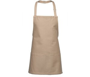 NEWGEN TB204 - Short bib apron Beige