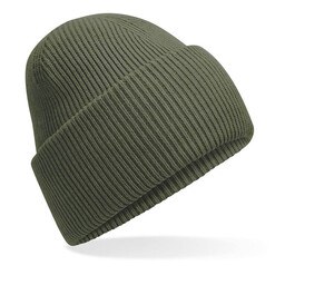 BEECHFIELD BF385R - CLASSIC ENGINEERED DEEP CUFFED BEANIE Olive Green