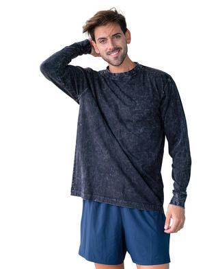 Ramo T227LS - MENS STONE WASHED LONG SLEEVE TEES