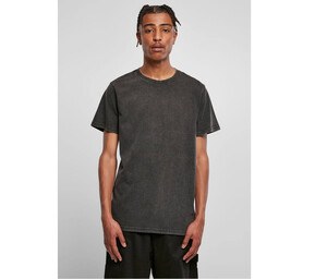 BUILD YOUR BRAND BY190 - ACID WASHED ROUND NECK TEE